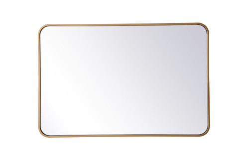 Elegant Lighting - MR802436BR - Mirror - Evermore - Brass
