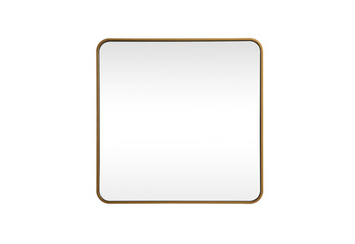 Elegant Lighting - MR803030BR - Mirror - Evermore - Brass