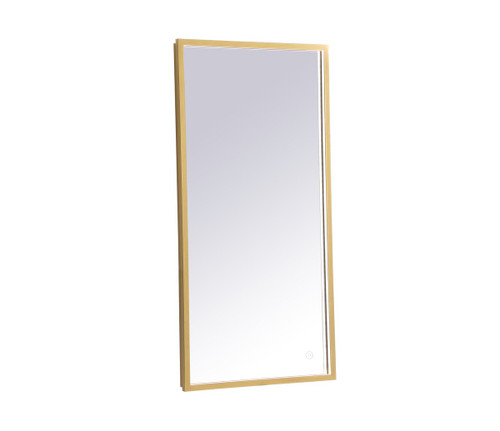 Elegant Lighting - MRE61836BR - LED Mirror - Pier - Brass