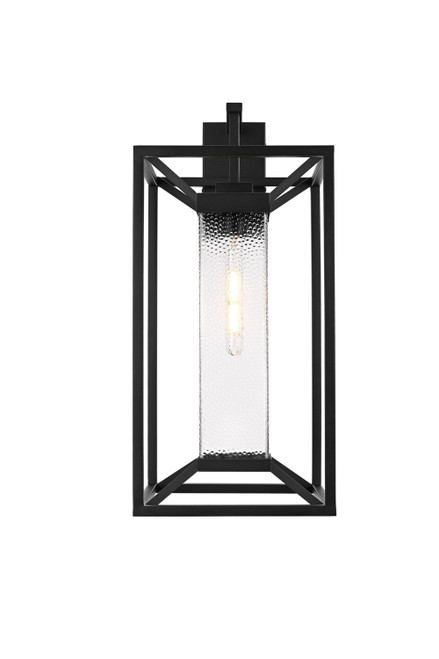 Elegant Lighting - OD329W26BK - One Light Outdoor Wall Sconce - Willington - Black