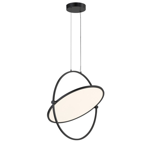 George Kovacs - P5540-66A-L - LED Pendant - Studio 23 - Coal Black