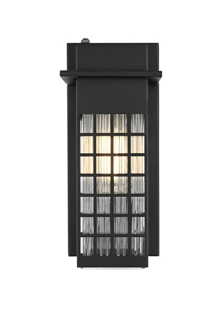 Elegant Lighting - OD360W12BK - One Light Outdoor Wall Sconce - Palmer - Black
