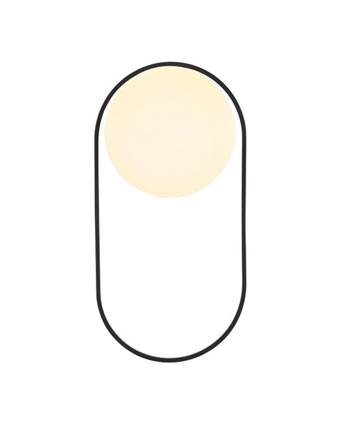 Elegant Lighting - OD403W12BK - LED Outdoor Wall Sconce - Silas - Black