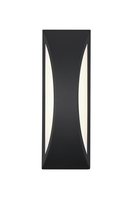 Elegant Lighting - OD407W18BK - LED Outdoor Wall Sconce - Zayn - Black
