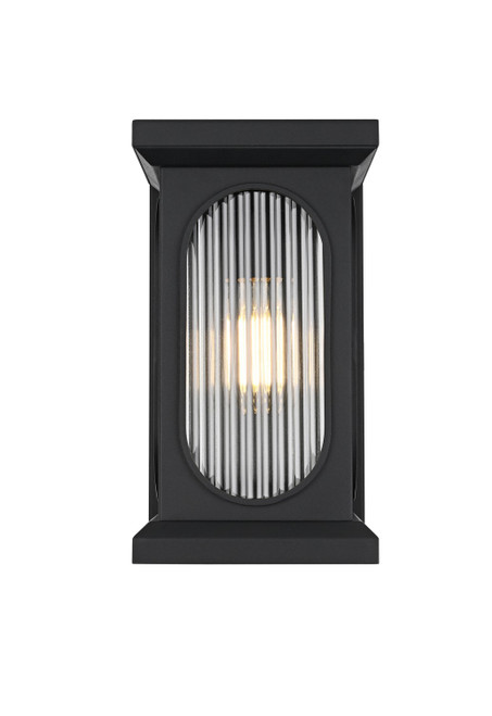 Elegant Lighting - OD417W14BK - One Light Outdoor Wall Sconce - Sevyn - Black