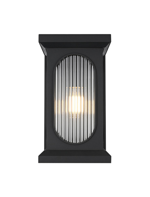 Elegant Lighting - OD417W17BK - One Light Outdoor Wall Sconce - Sevyn - Black