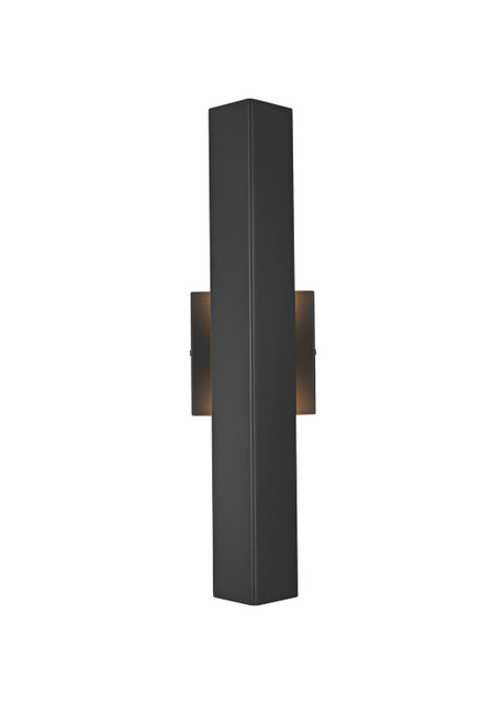 Elegant Lighting - OD505W18BK - LED Outdoor Wall Sconce - Troy - Black