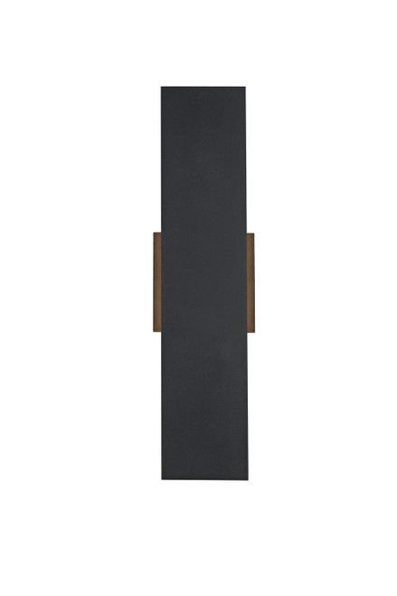Elegant Lighting - OD506W18BK - LED Outdoor Wall Sconce - Waylen - Black
