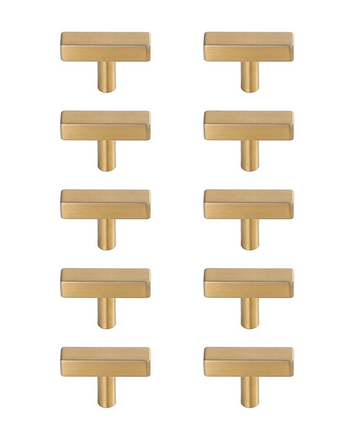 Elegant Lighting - PL402-1-BR-10PK - Bar Pull Multipack (set of 10) - Dior - Brass