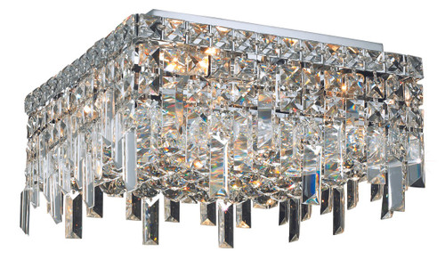 Elegant Lighting - V2033F12C/RC - Four Light Flush Mount - Maxime - Chrome