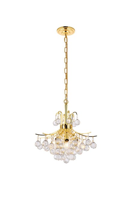 Elegant Lighting - V8000D16G/RC - Six Light Pendant - Toureg - Gold