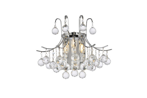 Elegant Lighting - V8000W16C/RC - Three Light Wall Sconce - Toureg - Chrome