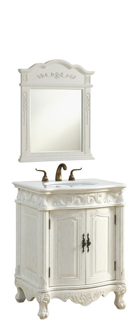 Elegant Lighting - VF-1008-VW - Single Bathroom Vanity - Danville - Antique white