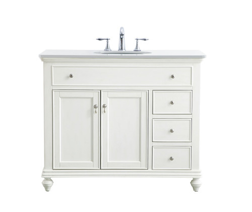 Elegant Lighting - VF12342AW-VW - Single Bathroom Vanity - Otto - Antique white