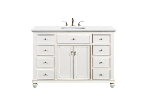 Elegant Lighting - VF12348AW-VW - Single Bathroom Vanity - Otto - Antique white