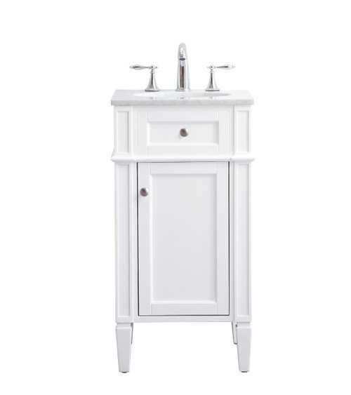 Elegant Lighting - VF12518WH - Single Bathroom Vanity Set - Park Avenue - white