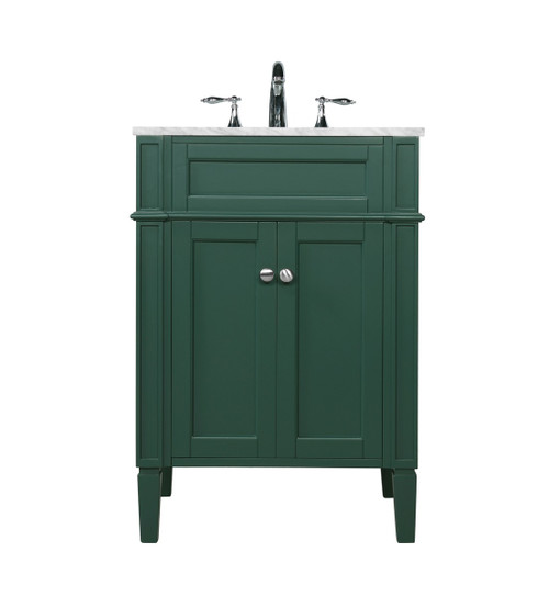 Elegant Lighting - VF12524GN - Single Bathroom Vanity - Park Avenue - green