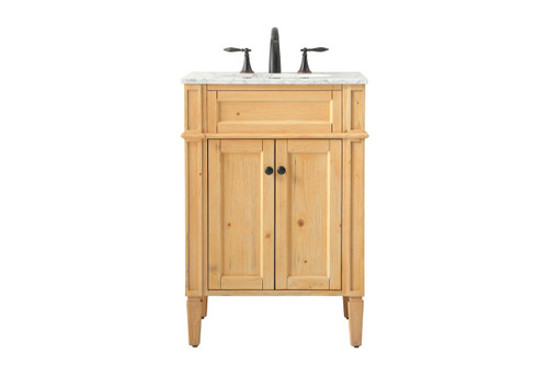 Elegant Lighting - VF12524NW - Single Bathroom Vanity - Park Avenue - natural wood