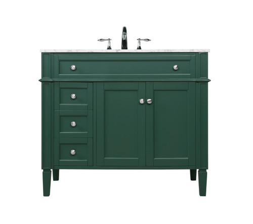 Elegant Lighting - VF12540GN - Single Bathroom Vanity - Park Avenue - green