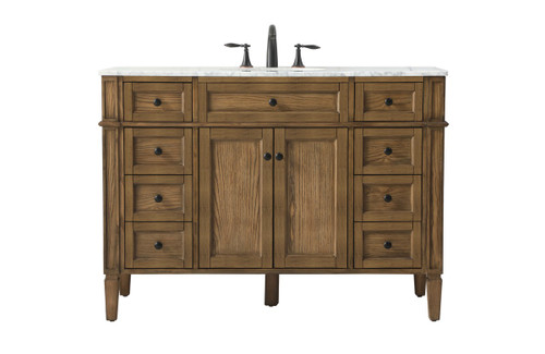 Elegant Lighting - VF12548DW - Single Bathroom Vanity - Park Avenue - driftwood