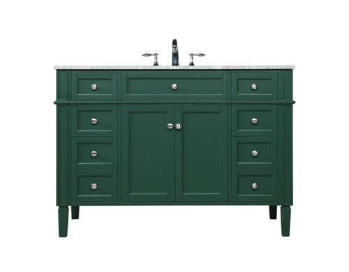 Elegant Lighting - VF12548GN - Single Bathroom Vanity - Park Avenue - green