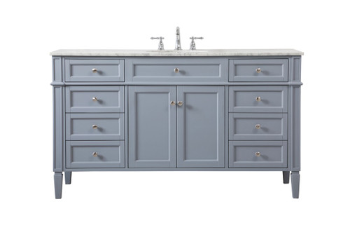 Elegant Lighting - VF12560GR - Single Bathroom Vanity - Park Avenue - grey