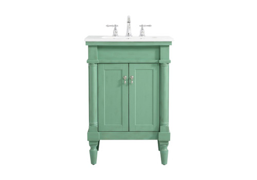 Elegant Lighting - VF13024VM-VW - Single Bathroom Vanity - Lexington - Vintage mint