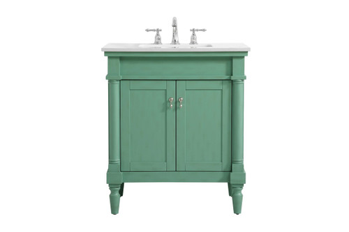 Elegant Lighting - VF13030VM-VW - Single Bathroom Vanity - Lexington - Vintage mint