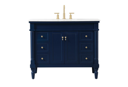 Elegant Lighting - VF13042BL - Vanity Sink Set - Lexington - blue