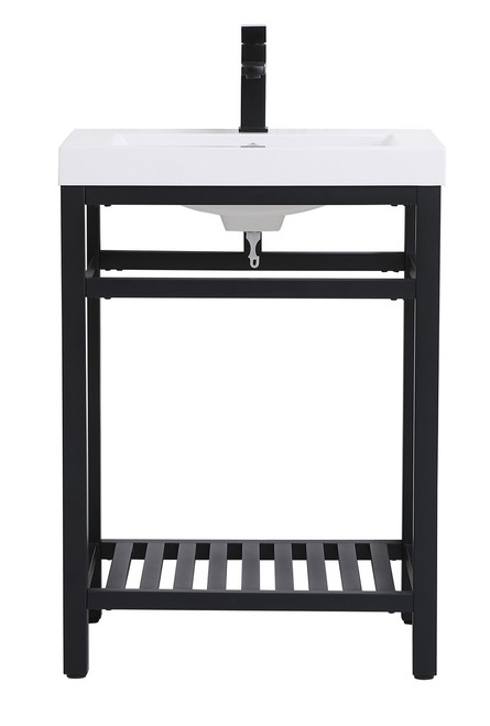Elegant Lighting - VF14024BK - Single Bathroom Vanity - Raya - black