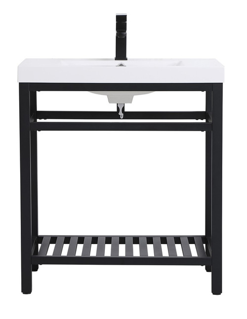 Elegant Lighting - VF14030BK - Single Bathroom Vanity - Raya - black