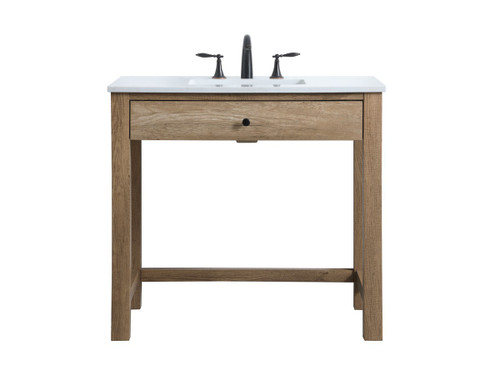 Elegant Lighting - VF14836NT - Bathroom Vanity - Hudson - Natural Oak