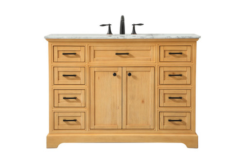 Elegant Lighting - VF15048NW - Single Bathroom Vanity - Americana - natural wood