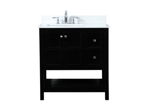 Elegant Lighting - VF16432BK-BS - Vanity Sink Set - Theo - black
