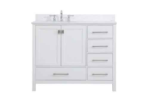 Elegant Lighting - VF18842WH-BS - Bathroom Vanity Set - Irene - White