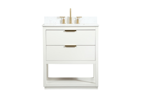 Elegant Lighting - VF19230WH-BS - Vanity Sink Set - Larkin - white