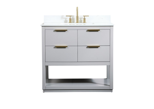 Elegant Lighting - VF19236GR-BS - Vanity Sink Set - Larkin - Grey