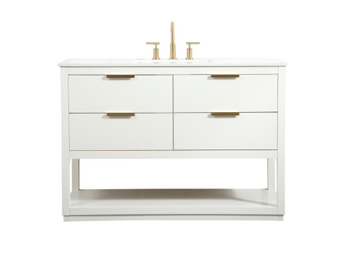 Elegant Lighting - VF19248WH - Vanity Sink Set - Larkin - white
