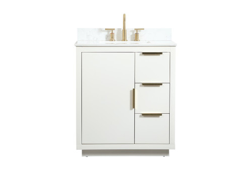 Elegant Lighting - VF19430WH-BS - Vanity Sink Set - Blake - white