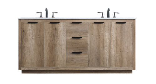 Elegant Lighting - VF19472DNT - Double Bathroom Vanity - Blake - Natural Oak