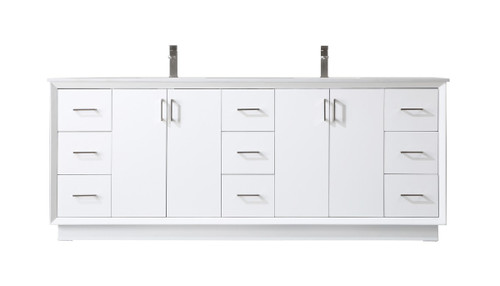 Elegant Lighting - VF19684DWH - Double Bathroom Vanity - Hayes - White