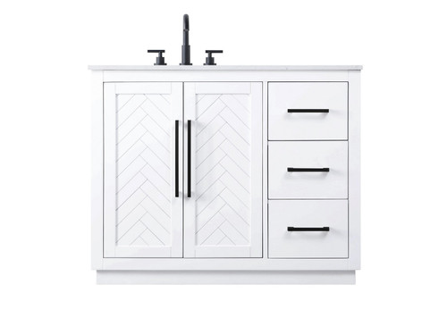 Elegant Lighting - VF29042WH - Bathroom Vanity - Chase - White