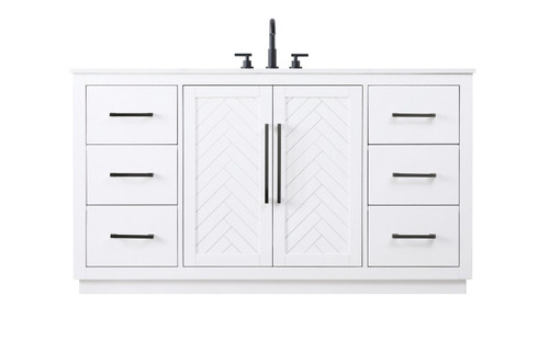 Elegant Lighting - VF29060WH - Bathroom Vanity - Chase - White
