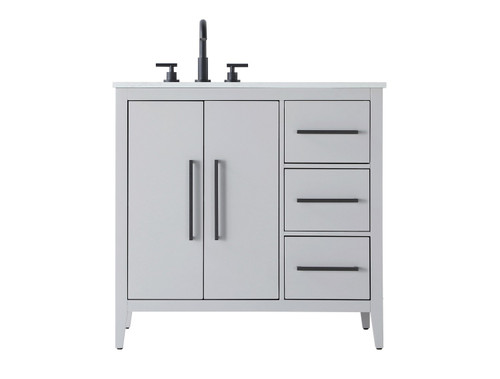 Elegant Lighting - VF29336GR - Bathroom Vanity - Millie - Grey