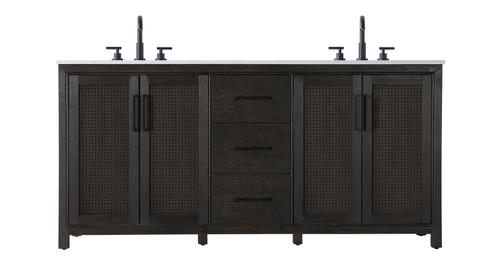 Elegant Lighting - VF29572DCO - Bathroom Vanity - Alina - Chocolate Oak