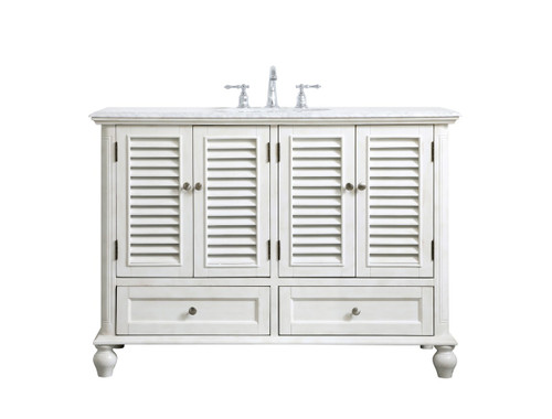 Elegant Lighting - VF30548AW - Single Bathroom Vanity - Rhodes - antique white
