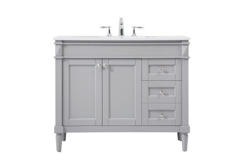 Elegant Lighting - VF31842GR - Single Bathroom Vanity - Bennett - grey