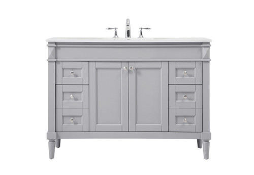 Elegant Lighting - VF31848GR - Single Bathroom Vanity - Bennett - grey