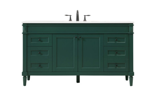 Elegant Lighting - VF31860DGN - Double Bathroom Vanity - Bennett - Green