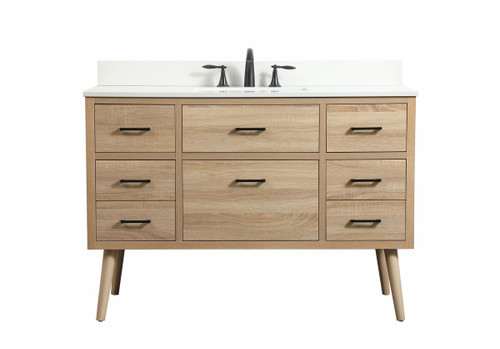 Elegant Lighting - VF41048MW-BS - Single Bathroom Vanity - Boise - mango wood